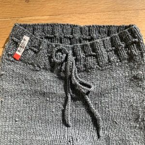 Hand-knit merino wool kids pants size 3/4 year
